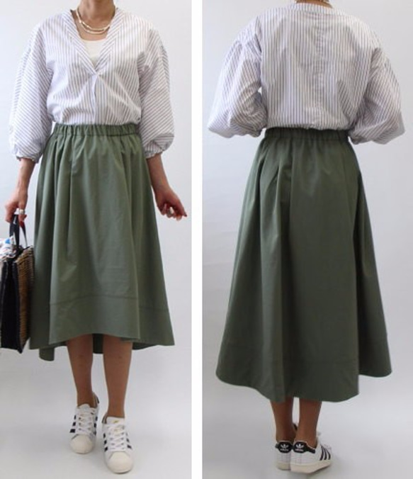 型紙　裾切り替えフィッシュテールスカート 3枚目の画像