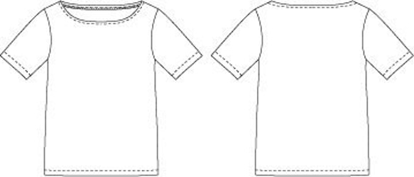 型紙　4分袖シンプルTシャツ 5枚目の画像