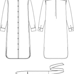 型紙　シャツワンピース【706】 2枚目の画像