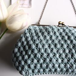 手編み製図 がま口バッグ【21】 編み図・パターン 布と型紙のお店