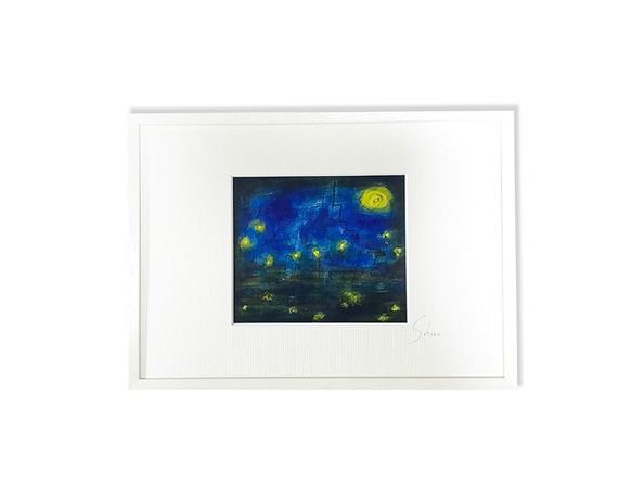 絵画「夜景」 4枚目の画像