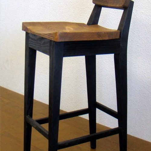 ブルックリン家具】古材×ブラックスチール カウンタースツール