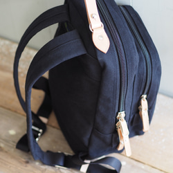 帆布リュックサック　クロ 4枚目の画像