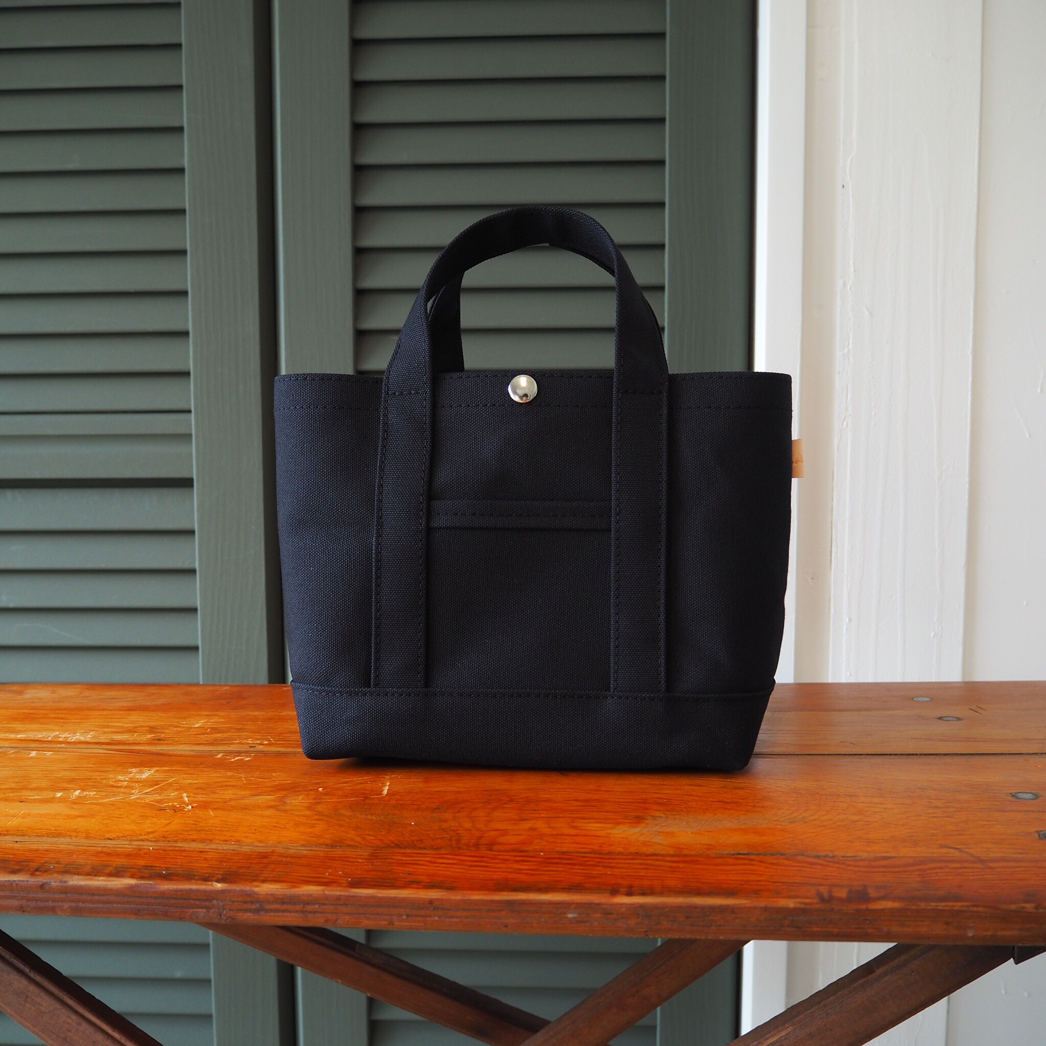 帆布Sトートバッグ　クロ