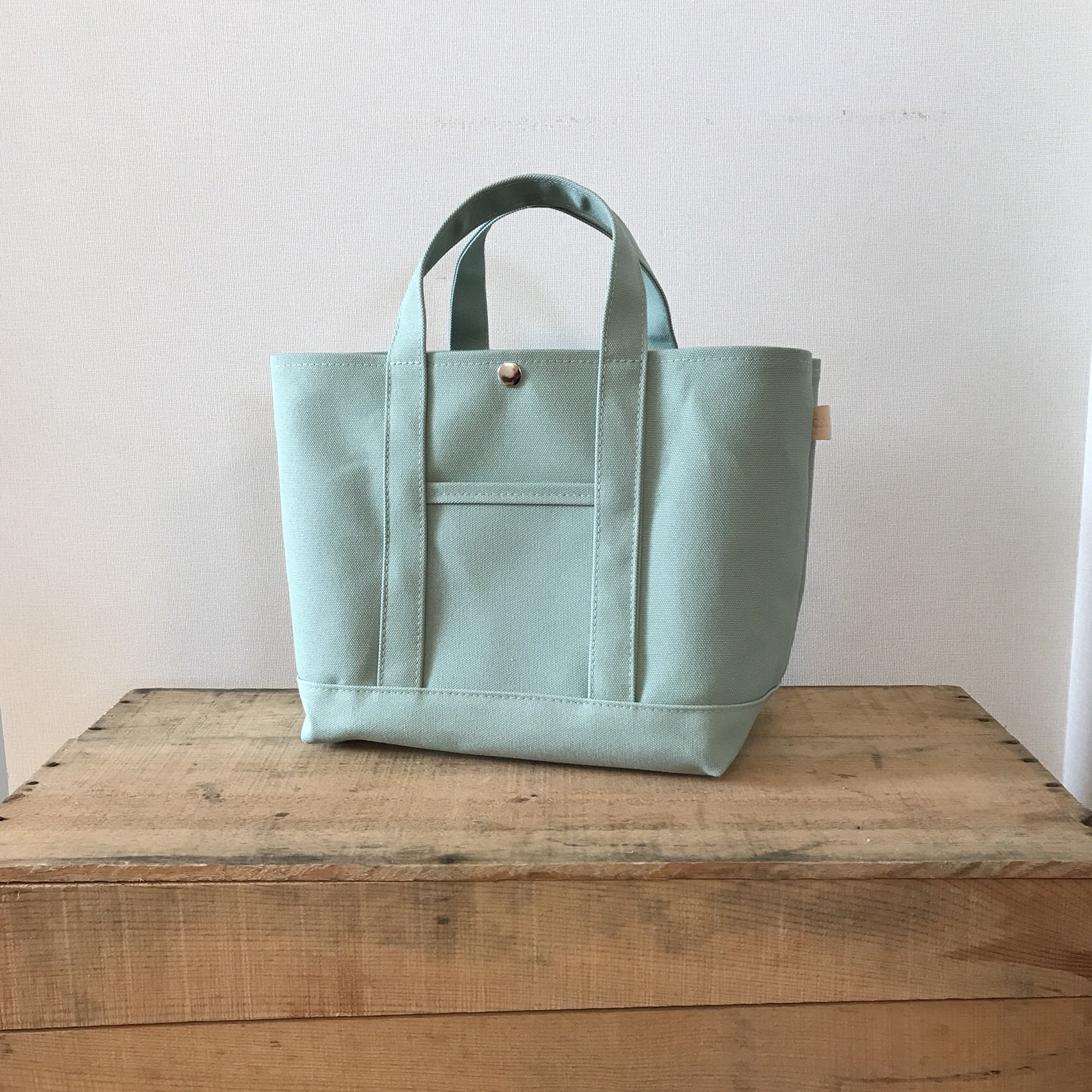 帆布Mトートバッグ ミントドロップ