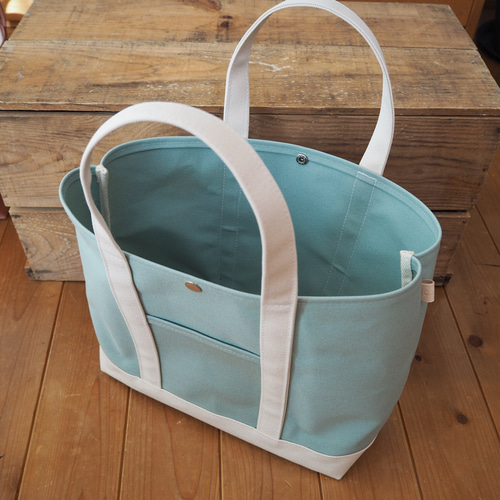 帆布Lトートバッグ ミントドロップ×キナリ トートバッグ 63CANVAS 通販