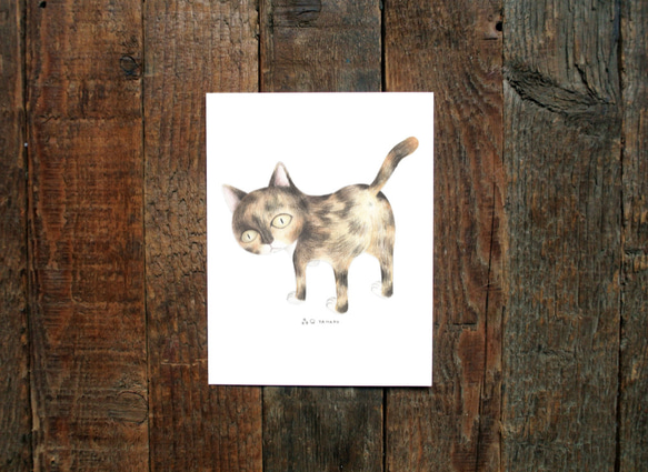 「臭い猫を飼いたい」猫イラストポストカードグループB（8枚/枚） 4枚目の画像