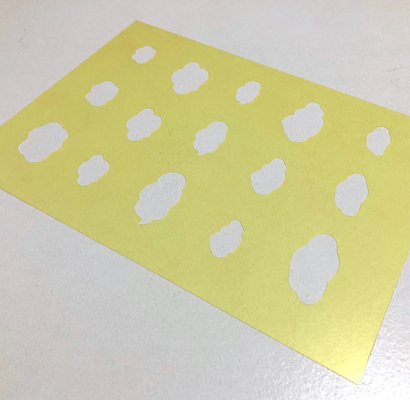 パステルアート用ステンシルシート/雲 型紙 kaori 通販 12863948