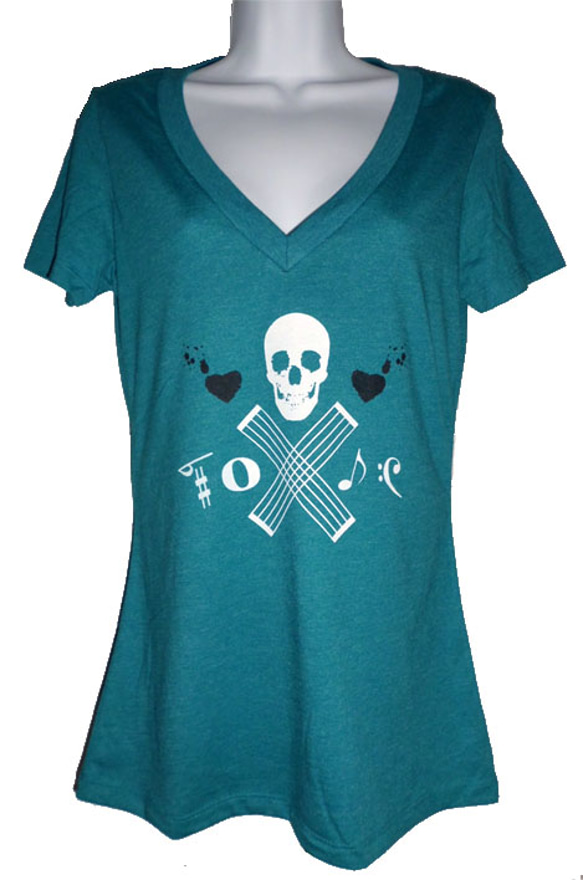 IamTOXIC skull Tシャツ (バイオレット) 3枚目の画像