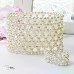 パール編みブレスレット＆リング-20200513-2 3枚目の画像