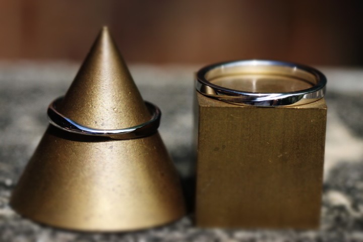 MR1820-06マリッジリング*鍛金【結婚指輪】Pt900ハードプラチナ