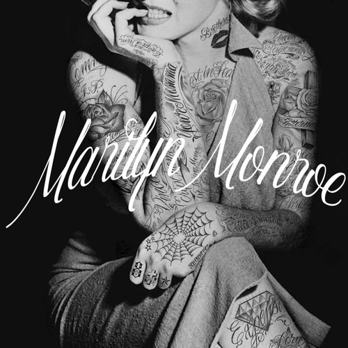 サイズが選べる特大マリリンモンローポスター,タトゥー,入れ墨,ポップ