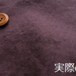 新柄★【受注製作】くったりバック★紫＆グレーパープルドット　 マグネットボタン付 8枚目の画像