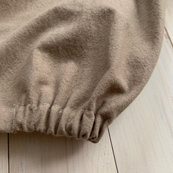 □再販★綿麻バルーンパンツ　ポケット付★グレイッシュモカ　受注製作　ウエストゴム　丈調節可能creema限定 8枚目の画像