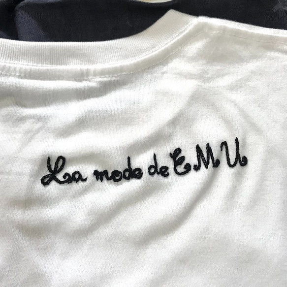 EMU5周年特別企画//バック刺繍Tシャツ 3枚目の画像