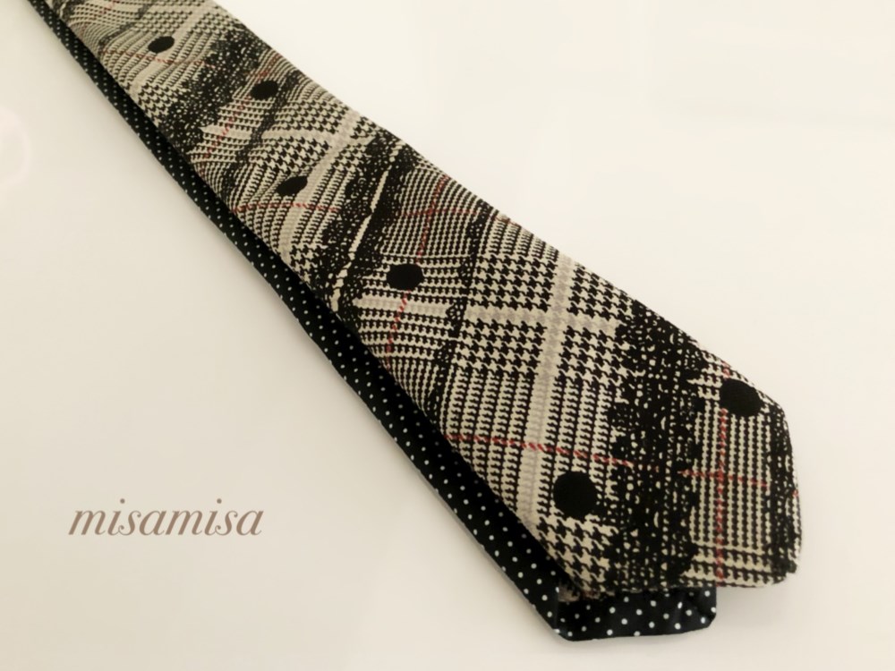 ✨美品✨ドレイクス　ネクタイ　グレンチェック柄　千鳥格子　シルク ネクタイ (ウィンザーノット) Windsorknot × (フェアファクス