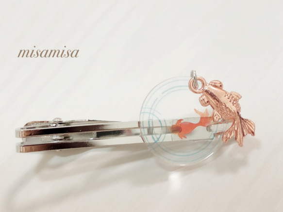 新作！受注製作！大人気＜四季折々夏タイピン＞♥ 金魚♥和柄お洒落 