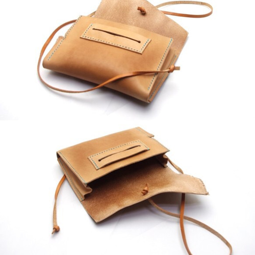 h様オーダー品】手縫いのざっくりシャグポーチ ポーチ いよやスタジオ