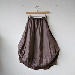 リネンのコクーンスカート 2枚目の画像