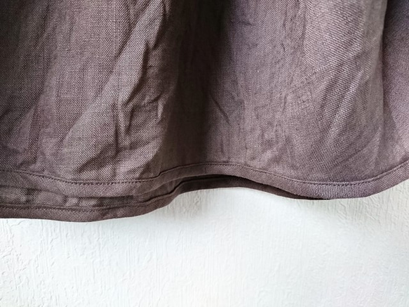 リネンのコクーンスカート 3枚目の画像