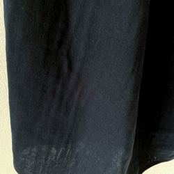 長裙配蓬鬆的雙層紗布*最大長度* 100％棉*簡單的深色海軍藍 第8張的照片