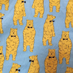 北歐動物：熊耀斑禮服：半袖/薩克斯藍色 第2張的照片
