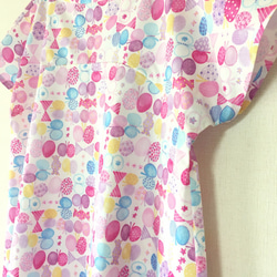 水彩絲帶和蝴蝶圖案*簡單的喇叭連衣裙*薰衣草 第2張的照片