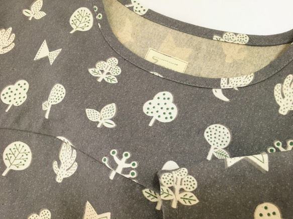 植物和鳥類*喇叭連衣裙與棉亞麻*北歐餅乾胸針圖案 第10張的照片