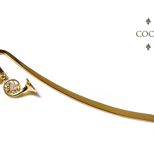 ホルンのチャームのブックマーカー しおり・ブックマーク COCO 通販