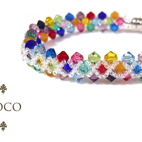 Swarovski マルチカラーブレスレット スワロフスキー Swarovski Gema ブレスレット マルチカラー