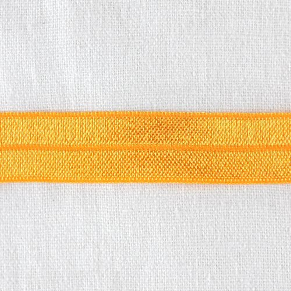 カラーゴム(ストレッチリボン) 241　フラット(ライトオレンジ) ２ｍ単位 2枚目の画像