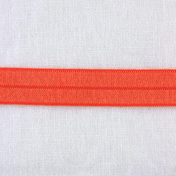 カラーゴム215　フラット(オレンジ) ２ｍ単位 3枚目の画像