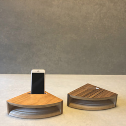 iPhoneスピーカー ウッドホーン TALL スマホスタンド・スマホ