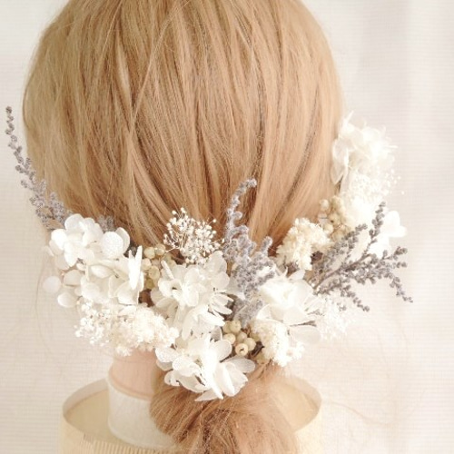 白銀の世界。。。ウェディングフォト ヘッドパーツ ヘッドドレス