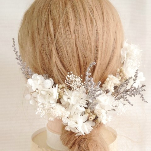 白銀の世界。。。ウェディングフォト ヘッドパーツ ヘッドドレス