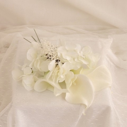 カラーのお花のヘッドドレス フォトウェディング ウェディング