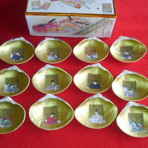 おひなさま ( 貝合わせ )**はまぐり** 貝箱 6組12個 金地 光琳 おひなさま ( 貝合わせ )**はまぐり** 貝箱 6組12個 金地 光琳