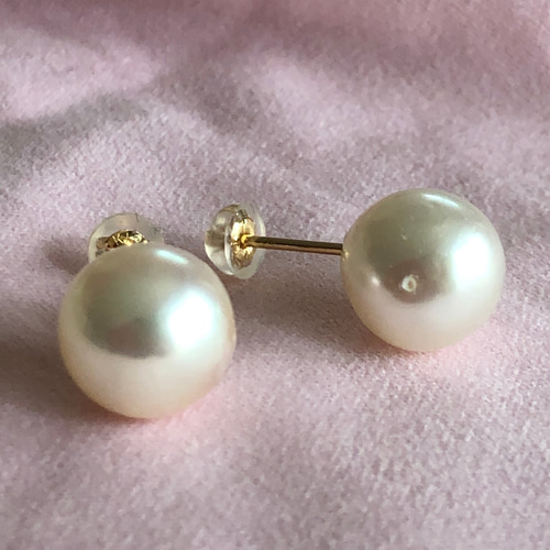 10mm　あこや真珠　パールピアス　K14GF　アコヤピアス　本真珠 10mmあこや真珠パールピアスK14GFアコヤピアス本真珠