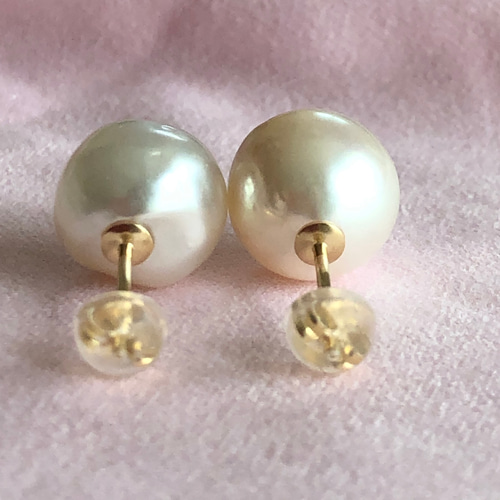 K18. 10mm.以上 越物 あこや本真珠 バロックパール ピアス 18金 K18. 10mm.以上 越物 あこや本真珠 バロックパール ピアス 18金