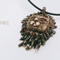 Fine silver handmade pendant - LION 999純銀手作墜子 - 獅子 第3張的照片