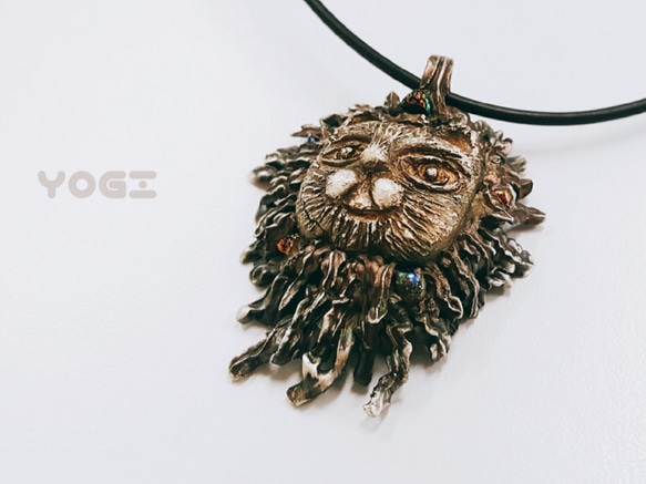 Fine silver handmade pendant - LION 999純銀手作墜子 - 獅子 第3張的照片
