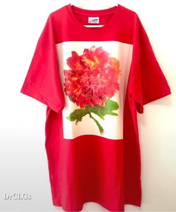 一定加油喔！［台灣油畫轉印小品] 2XL T恤 [紅色only] 第2張的照片