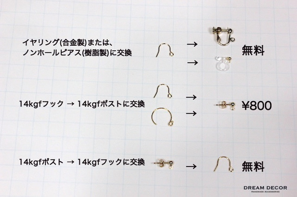 14kgf珠寶質量的喀爾巴阡鐵穿孔（耳環可變） 第9張的照片