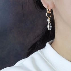 クリスマス｜14kgf 13mm フープピアス(線径2mm)｜ギフトラッピング無料 6枚目の画像