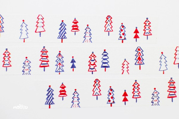 マオツ - 紙テープ（クリスマスツリーの上下） 4枚目の画像