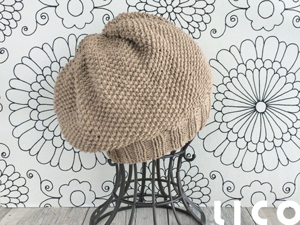 【選べるサイズ】包まれるかぼちゃ帽/コットンかのこ*カフェオレブラウン