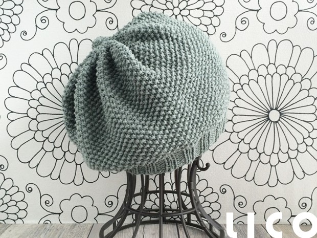 【選べるサイズ】包まれるかぼちゃ帽/コットンかのこ*ハーバルグリン