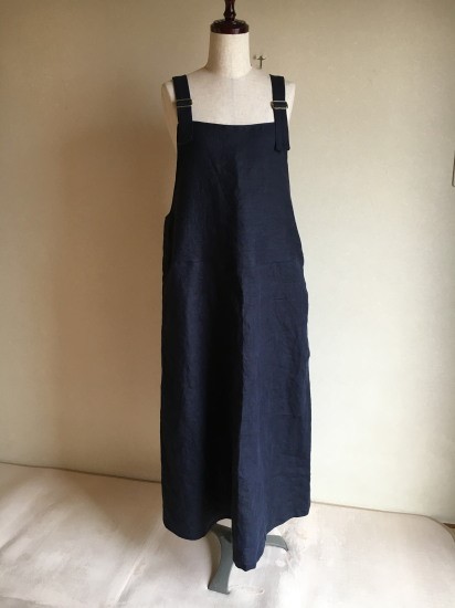 ＊リネン色選択＊サロペットスカート＊フリーサイズ＊受注製作