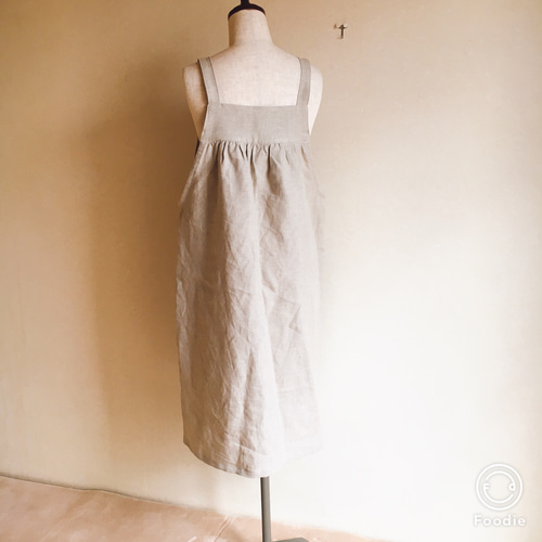 リネン100％エプロンドレスロサンゼルスで購入 NOVEMBER LINEN リネンのエプロン | zuiun onlineshop