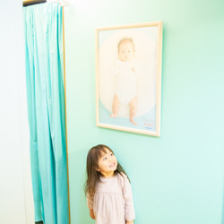 【スマホで撮った写真で作れる】赤ちゃんの等身大ポスター　A２ 2枚目の画像